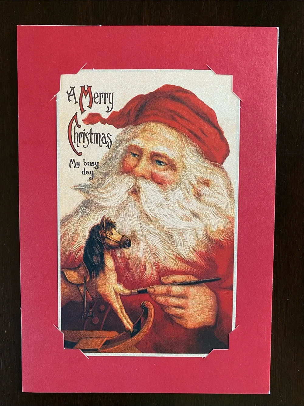 Bundle of 3 Vintage Inspired Holiday Cards with Matching Envelopes